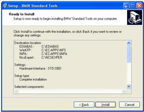 BMW INPA Ediabas software and setup instruction step14
