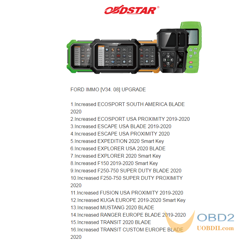 obdstar-x300dp-plus-ford-update
