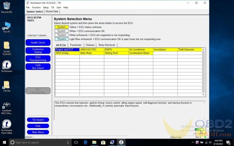 Free Download Toyota Techstream V16.20.023 (no need key) – UOBDII ...