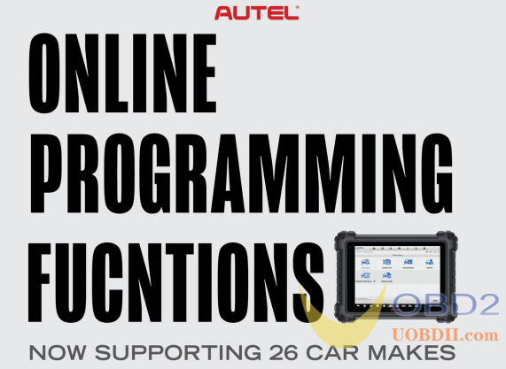 Autel Online Programming Function Update: Support 26 Car Makes
