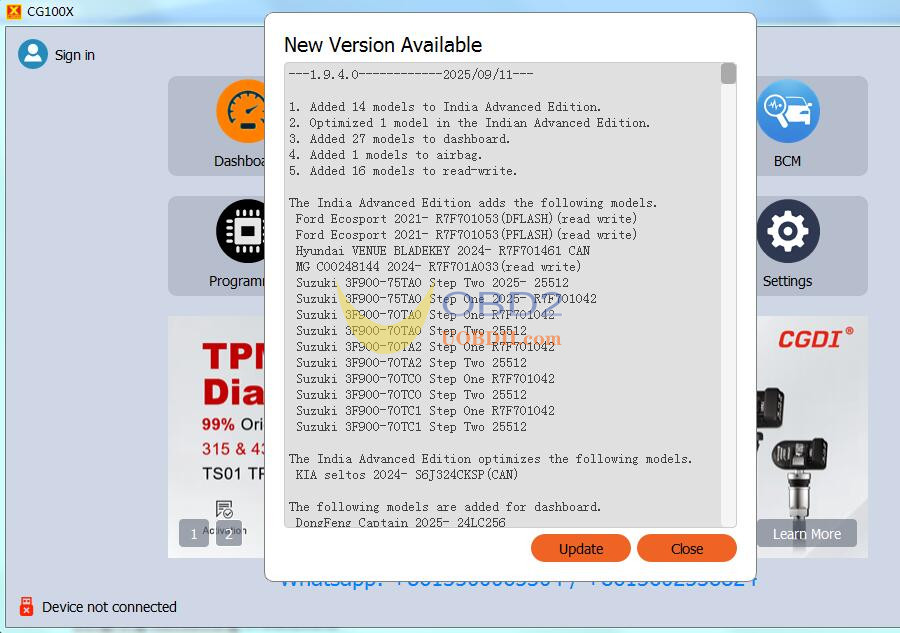 cg100x v1.9.4.0 update