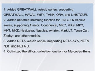 cgdi a2 upadted LINCOLN Anti-theft Matching Function