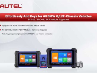 AUTEL ADD KEY FOR AL BMW GUF