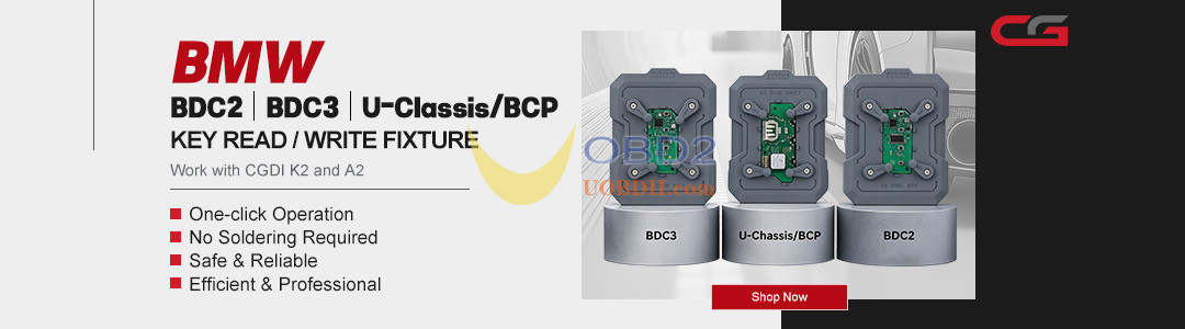 CGDI BMW BDC2 BDC3 U-Classis/BCP Key Read/Write Fixture