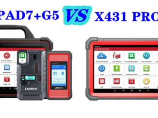 Launch X431 PAD VII with G5 vs. X431 PRO5 with G5